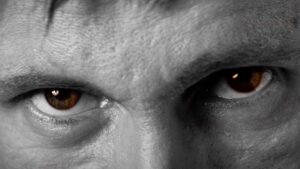the eyes of horror icon actor Bill Oberst Jr.